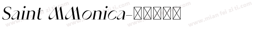 Saint MMonica字体转换